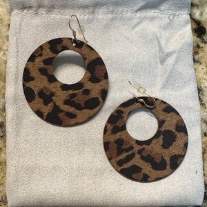 Leopard print Hoop Earrings